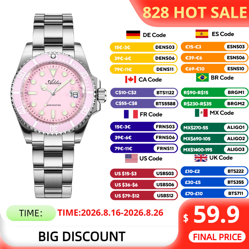 Accessories With Watch - ADDIES Orologio da Donna Impermeabile 36mm