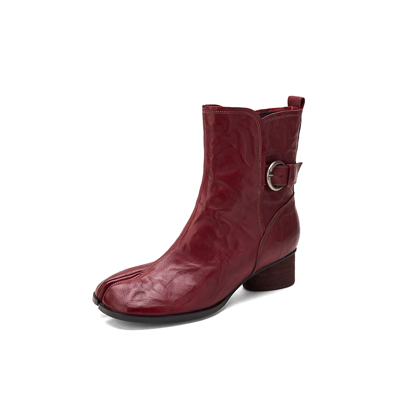 Leather Classic Strap - Stivaletti Tabi in Vera Pelle di