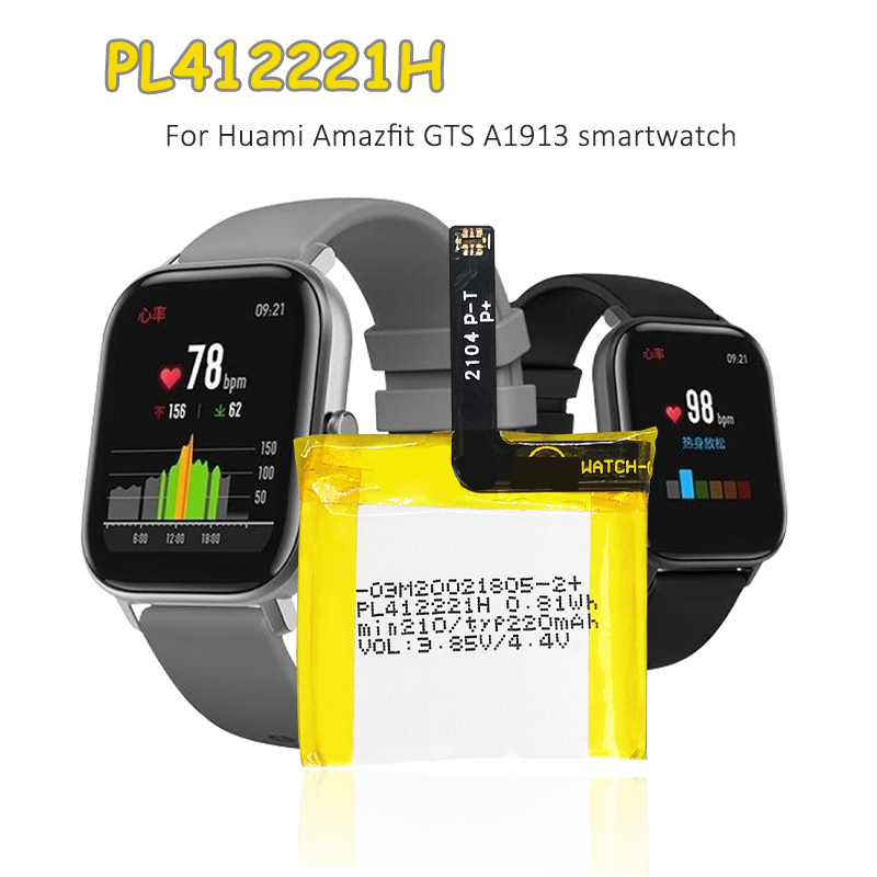 Smartwatch A1914 - Batteria PL412221H 220mAh 3.85V, Batterie di