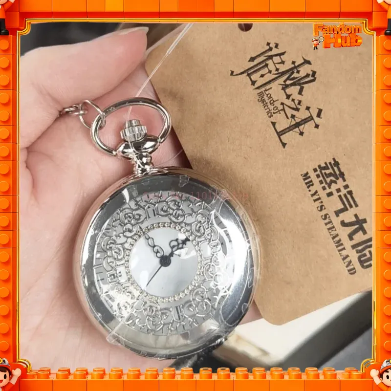 Accessories With Watch - Orologio da tasca in argento autentico