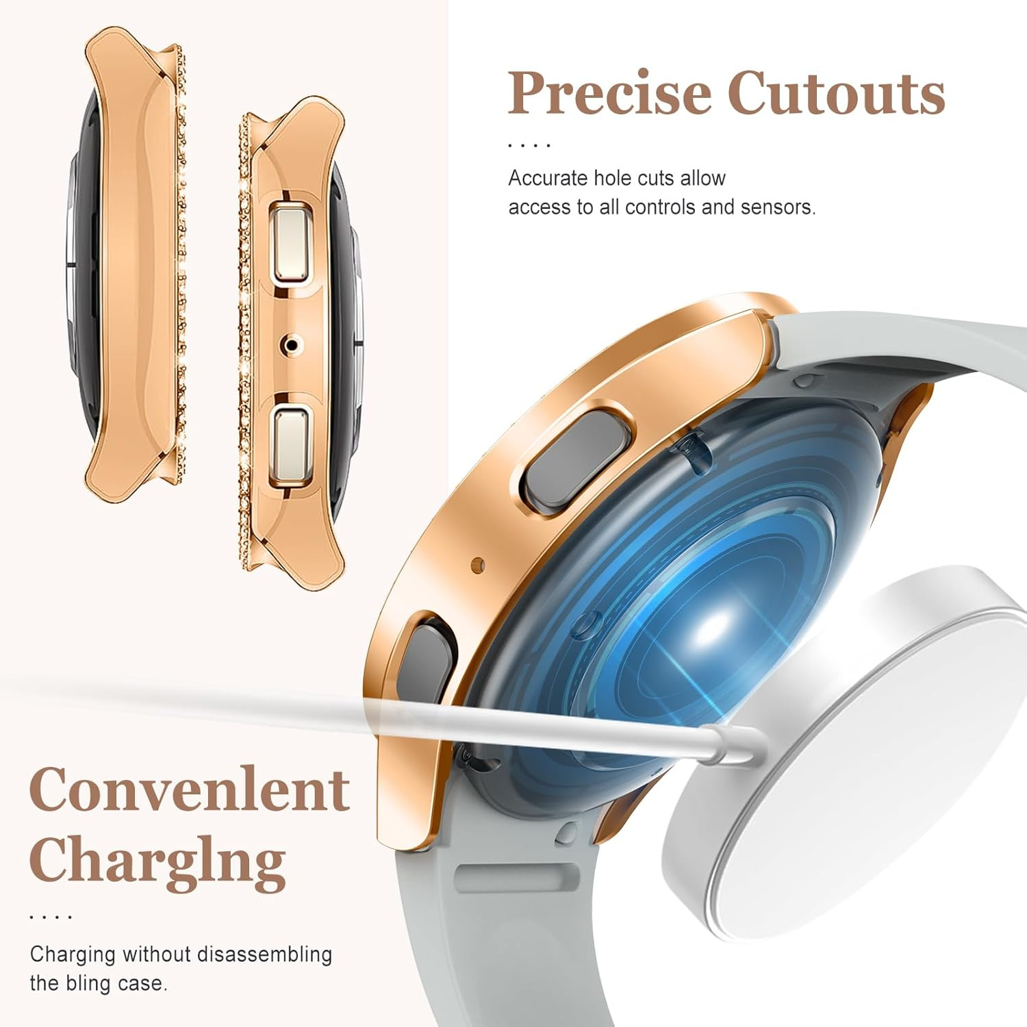 Custodia Bling per Samsung Gal - Accessories For Galaxy Watch 5 recensione e prezzo