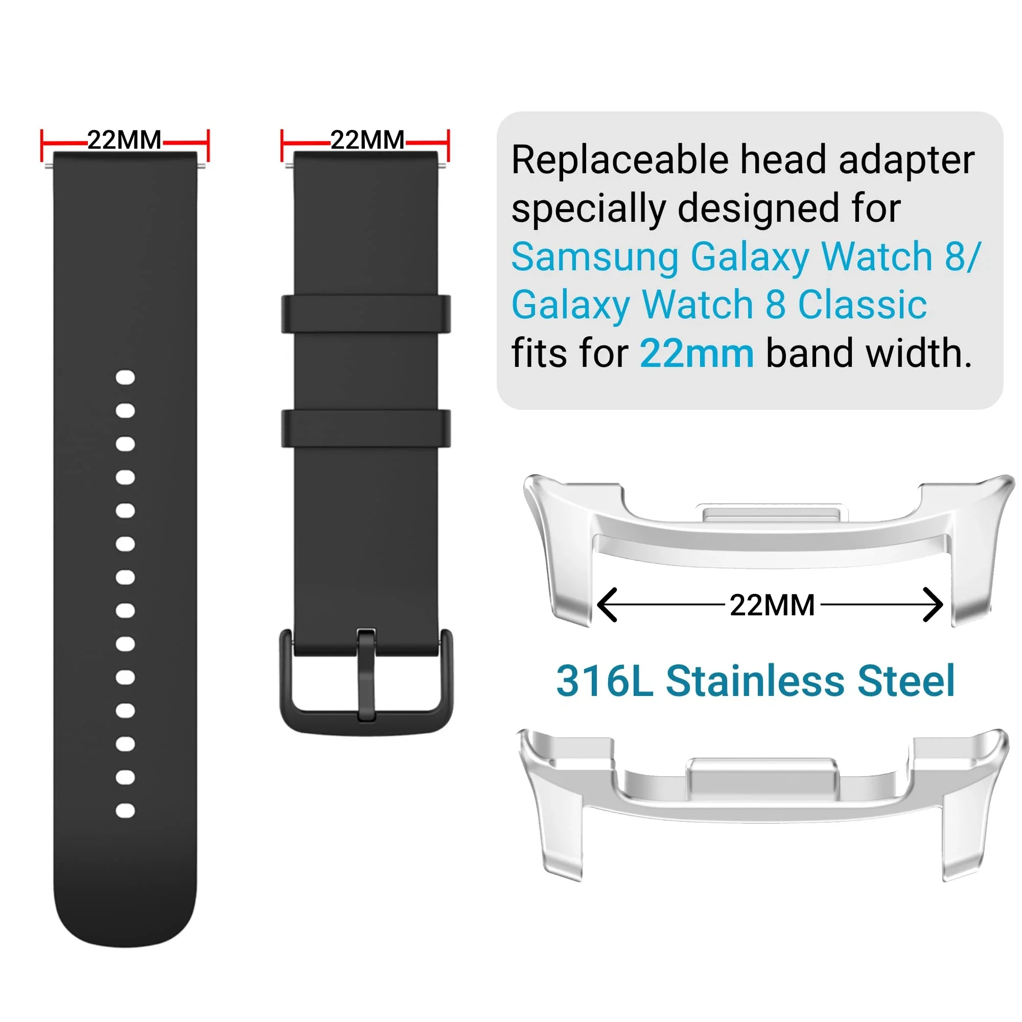 Adattatore per orologio in acc - Watch Band Connector recensione e prezzo