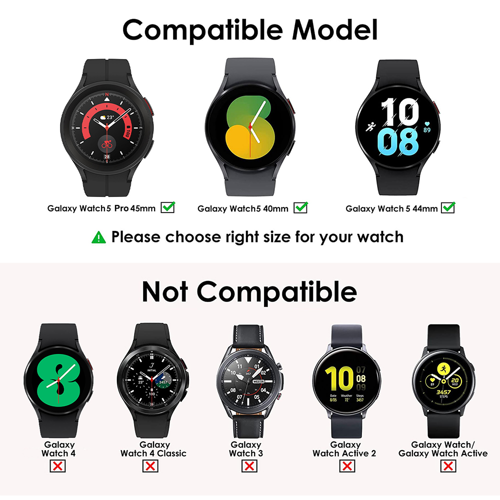Cover + vetro temperato per Sa - Accessories For Galaxy Watch 5 recensione e prezzo