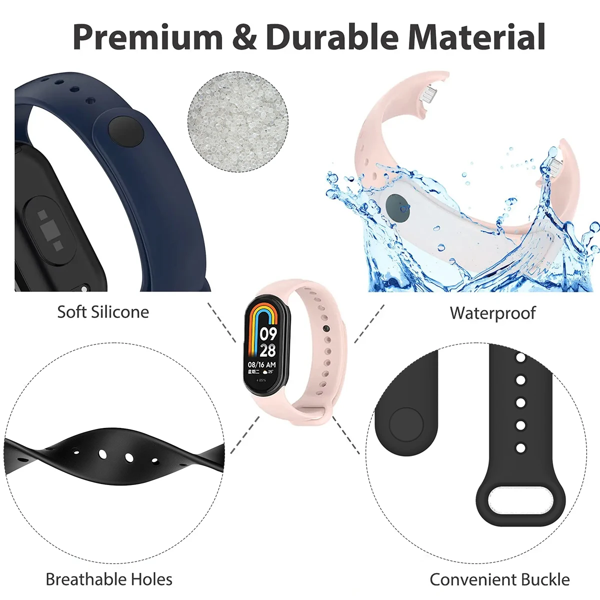 Cinturino per Xiaomi Mi Band 9 - Silicone Band Replacement recensione e prezzo