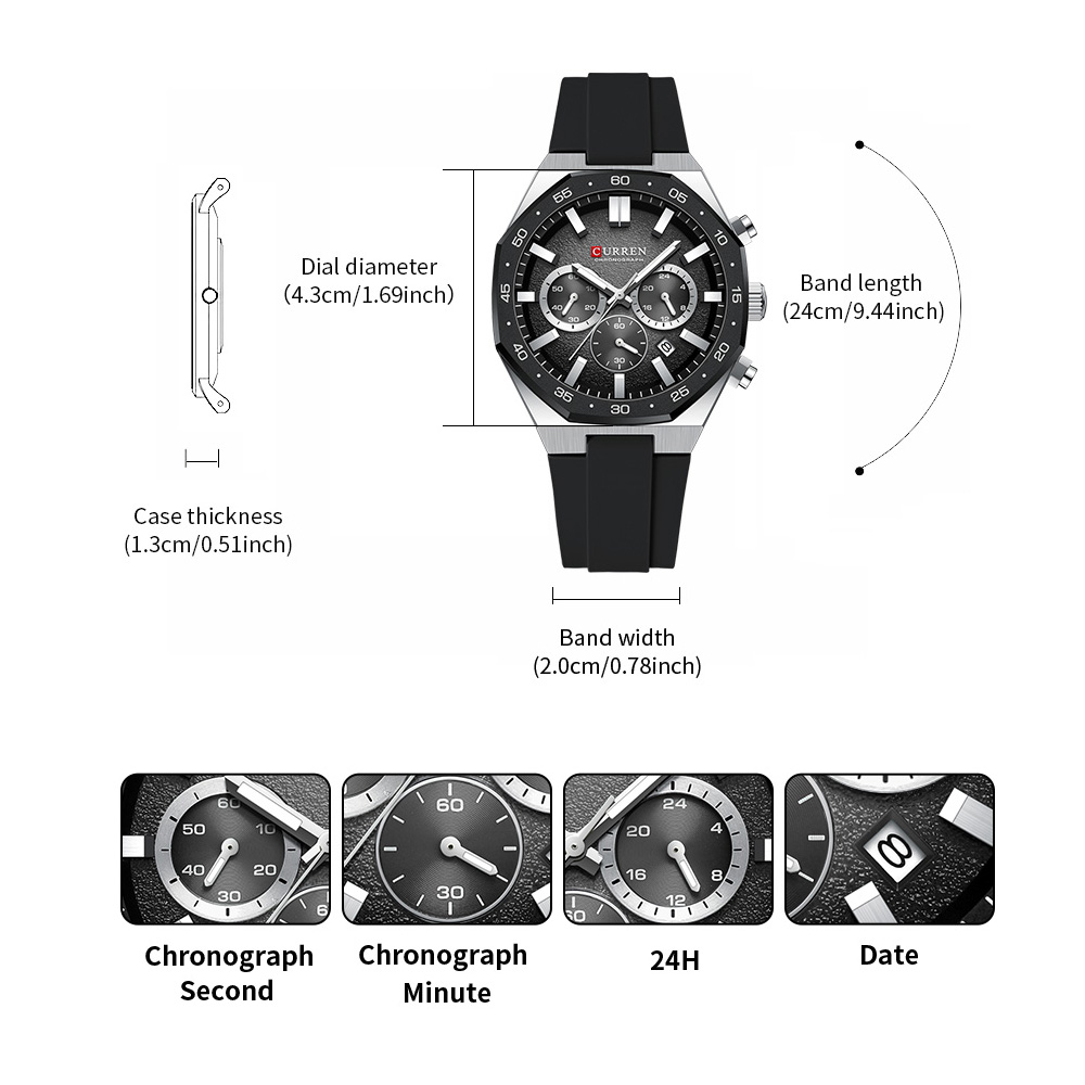 CURREN Orologio Sportivo da Uo - Accessories With Watch recensione e prezzo