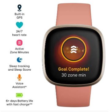 Fitbit Versa 3 Smartwatch Moti - Smartwatch X recensione e prezzo
