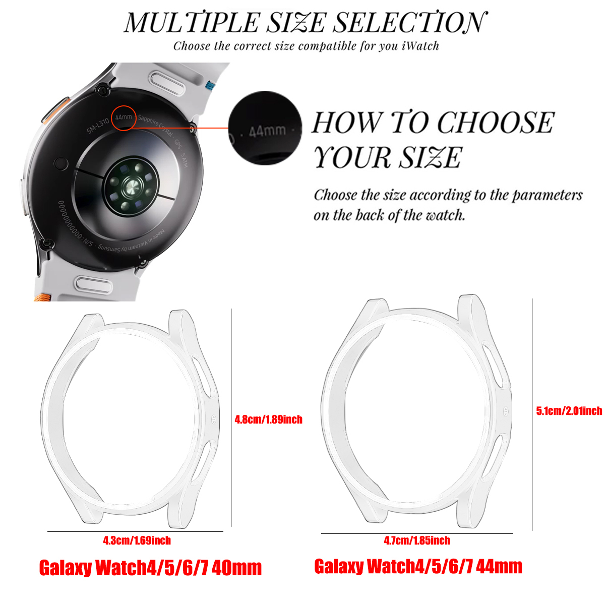 Copertura di protezione per Sa - Accessories For Galaxy Watch 5 recensione e prezzo